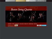Tablet Screenshot of bostonstringquartet.com